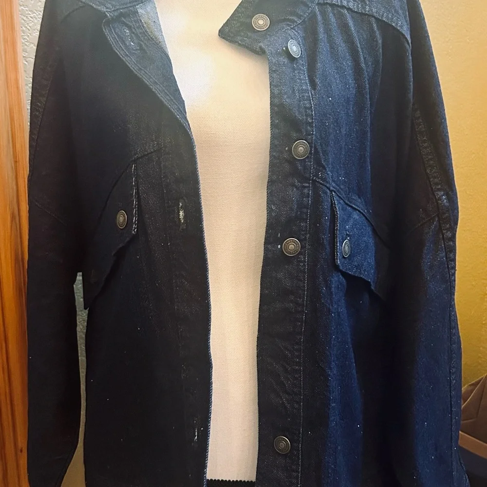We The Free Dark Blue Jean Jacket - Picture 4 of 13